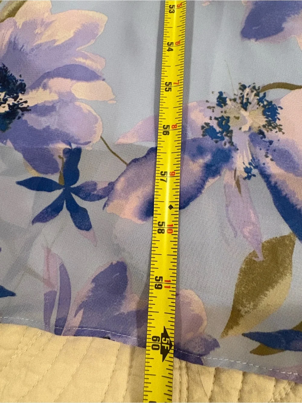 Eliza J Lavender Floral Tie-Neck Maxi Dress - Picture 8 of 10